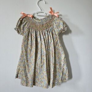 Multi-Colored Floral Smocked Dress, 5Y